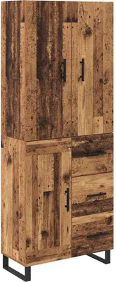 Immagine prodotto di Credenza con cassetto 2 pcs Legno vecchio 69,5 x 34 x 180 cm