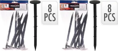 Produktbild von 2 x Zelthering Zeltstäbchen 8er-Set Schwarz 20cm