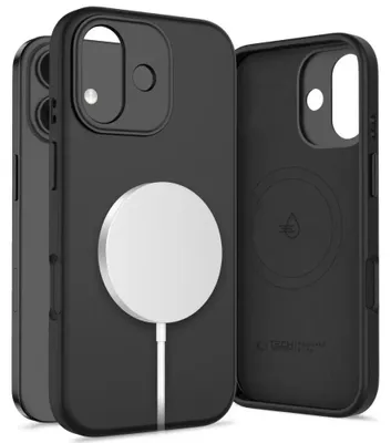 Produktbild von Tech-Protect 5906302334285, Cover, Apple, iPhone 17, 16 cm (6.3"), Schwarz