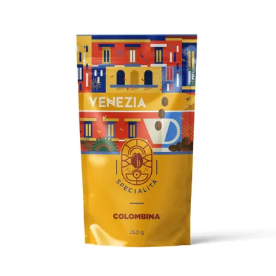 Zdjęcie produktu dla Kawa ziarnista Venezia Colombina włoska kawa mieszana 250g