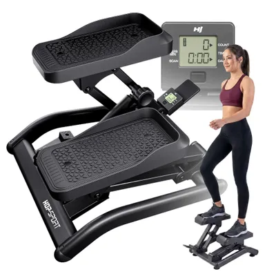 Produktbild von HOP SPORT Mini-Stepper für Zuhause 2 in 1 Up-Down Stepper HS-050B, Hometrainer für Zuhause mit LCD-Display, Fitnesstrainer leise rutschfest