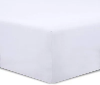 Produktbild von Famanu Spannbettlaken 200x200 cm, 100% Baumwolle, weich und atmungsaktiv – Weiß