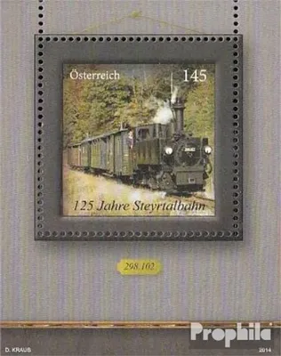 Produktbild von Briefmarken Österreich 2014 Mi Block82 (kompl.Ausg.) postfrisch Steyrtalbahn
