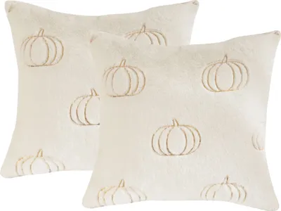 Zdjęcie produktu dla Poszewka na poduszkę 45x45 cm jesienna dekoracja sofa poduszka dekoracja Halloween, 2 poszewki na poduszki dekoracja dyni salon, miękka pluszowa poszewka na poduszkę