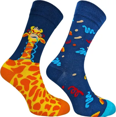 Produktbild von 1 Paar Von Lustige Herren Damen Socken mit Tiermotiv Giraffe Gr.38/44