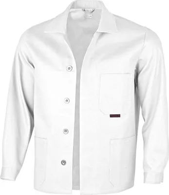 Produktbild von Qualitex Arbeitsjacke - lange classical Werkstattjacke - BW 270 g - aus reiner Baumwolle - in Farbe: weiß - Herren: 98