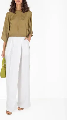 Produktbild von Silvian Heach Damen Lungo Palazzo Stoffhose S