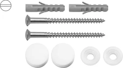 Produktbild von ASW Stedo WC-Befestigung 470483 6 x 70 mm, Kappen verchromt