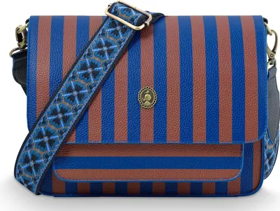Produktbild von Pip Studio Fenna Cross Body Bag Medium Stripe Blue 25x7x20cm