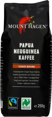 Immagine prodotto di Caffè della Papua Nuova Guinea - chicchi interi, confezione da 250g, set da 2