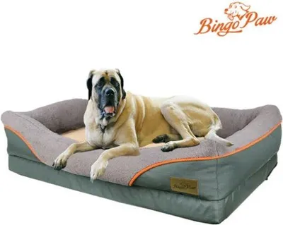 Produktbild von Hundekissen - Orthopädisch - Wasserfest - Waschbar - Antirutsch - 90x68x21cm