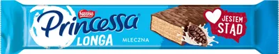 Produktbild von Nestlé Princessa Longa Mleczna Waffelriegel mit Schokoladencremefüllung – 40 g