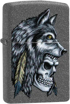 Produktbild von Feuerzeug Winddicht Zippo 29863 Mann Metall Grau