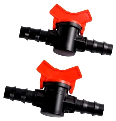Produktbild von Kunststoff-Wasserdurchflussregler, gerader Absperrventilschlauch, 8 mm: geeignet für Schläuche mit Innendurchmesser von 8 mm, 2 Stück