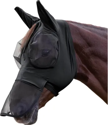 Obrázok produktu pre Waldhausen Fly Mask Puck s ochranou nosa Fly Mask Black VB