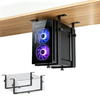 Produktbild von Verstellbarer Computerhalter für den Einsatz unter dem Schreibtisch