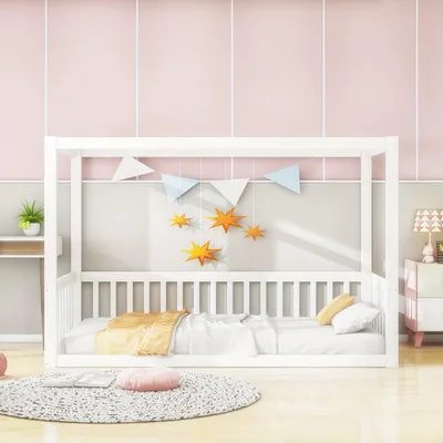 Produktbild von Hemelbett 90x200 cm – Schlafzimmermöbel und elegantes Bettgestell für eine stimmungsvolle Einrichtung