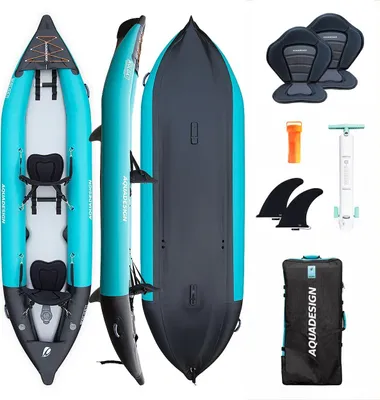 Produktbild von AQUADESIGN kajak aufblasbar | Inflatable 2 Personen Kayak Koloa 360 | 360x100x27 cm