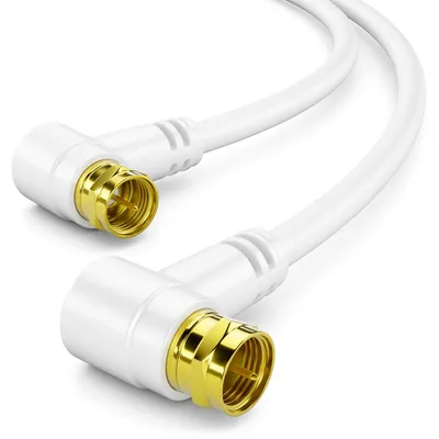 Produktbild von deleyCON 15m SAT TV Antennenkabel Winkel Koaxial Kabel F-Stecker HDTV 4K