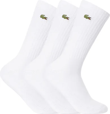 Produktbild von Lacoste Sportsocken im 3er-Pack, Weiß 39-42 EU