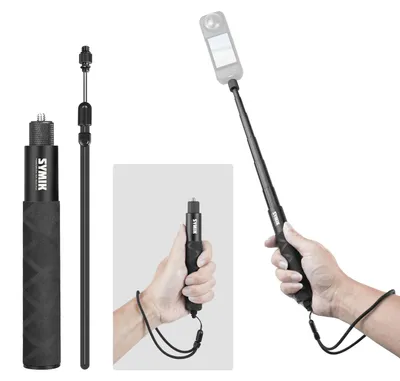 Obrázok produktu pre Neviditeľný selfie tyč, hliníková zliatina, prenosný, výsuvný monopod