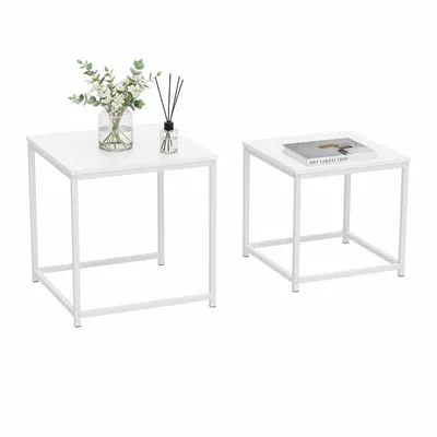 Produktbild von Couchtisch Set 2er Satztisch Beistelltisch eckig Nesting Tisch