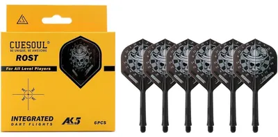 Produktbild von Integrierte Dartschäfte und Flights 28mm Standardform Königsschädel 6 Stück