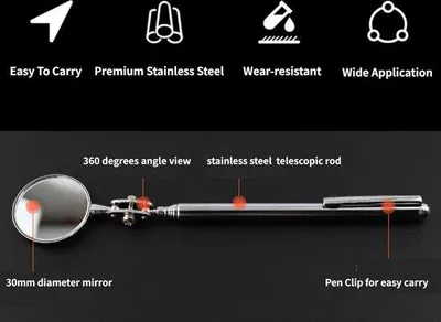Obrázek produktu pro Otočná inspekční lupa s 360° otočnou čočkou, ruční nástroj, 30násobné zvětšení