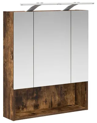 Immagine prodotto di Armadietto a specchio da bagno vidaXL in rovere affumicato 60 x 14,5 x 70 cm