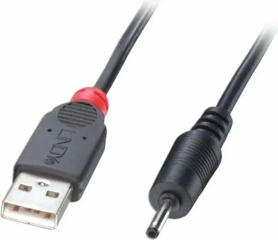 Produktbild von LINDY USB 2.0 Typ A an DC 2.50/0.7mm St Adapterkabel 1.5m