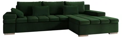 Produktbild von MIRJAN24 Ecksofa Bangkok, Stilvoll L-Form Sofa mit Schlaffunktion und Bettkasten, Wohnlandschaft (Seite: Rechts, Polo 889)