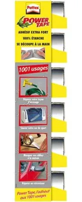 Image de Pattex Power Tape Gris 25m Adhésion Ultra-forte Et Polyvalente - Pattex