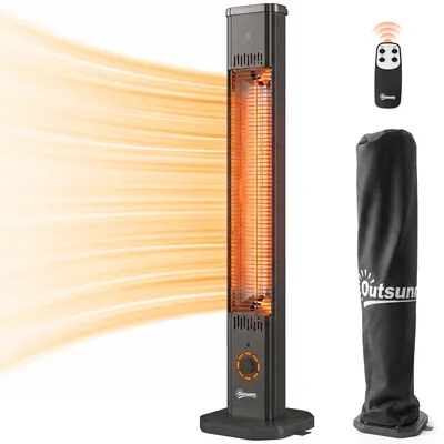 Produktbild von Outsunny Infrarot Heizstrahler 2000W Carbonfaser Standheizstrahler 8 Heizstufen