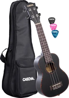 Produktbild von Cascha HH 2262 Premium Black Sopran Ukulele