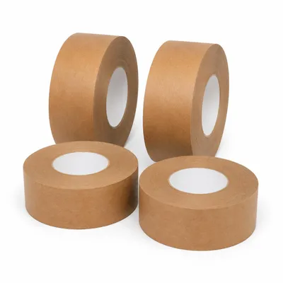 Produktbild von 4 Rollen Papier-Maschinenklebeband, 72 mm × 500 m, Gesamtstärke, braun, Naturkautschukkleber