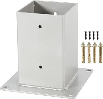 Produktbild von Clanmacy 4x Aufschraubhülse 90x90mm Pfostenträger Einschlaghülse Einschlagbodenhülse Bodenhülse