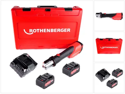 Obrázok produktu pre Rothenberger ROMAX 4000 akumulátorový lis 18V + 2x akumulátor 8,0Ah + nabíjačka + kufor