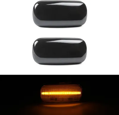 Obrázek produktu pro 2x LED boční blinkry černé kouřové pro Audi A3 S3 8P A4 S4 8E B6 B7 8H A6 4F C6