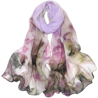 Immagine prodotto di Sciarpa da donna in chiffon, colorata, 160 x 50 cm, leggera e ariosa