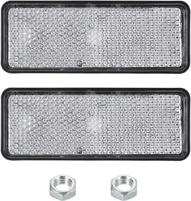 Productafbeelding van Rechthoekige reflectoren achter, 2 stuks veiligheidsreflecterende waarschuwingsreflector