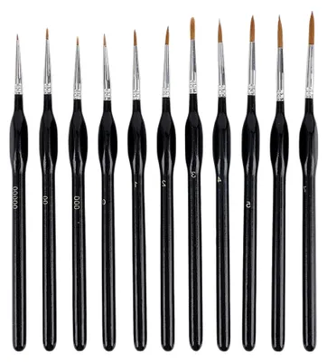 Produktbild von 11 Künstlerpinsel für Aquarell-, Acryl- und Ölgemälde