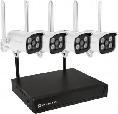 Obrázek produktu pro Bezdrátový kamerový set, WiFi, Secutek SHT-TK4042 - 4x 2MP kamera, NVR