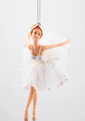 Produktbild von Ballerina Tänzerin Engel Elfe Fee Christbaumschmuck Weihnachtsschmuck