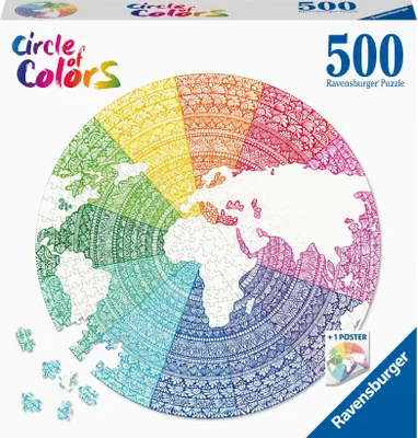 Produktbild von Ravensburger Puzzle 17168 Circle of Colors - Mandala 500 Teile Puzzle