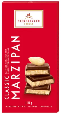 Immagine prodotto di Niederegger Barretta di Marzapane Classico al Cioccolato Fondente 110g