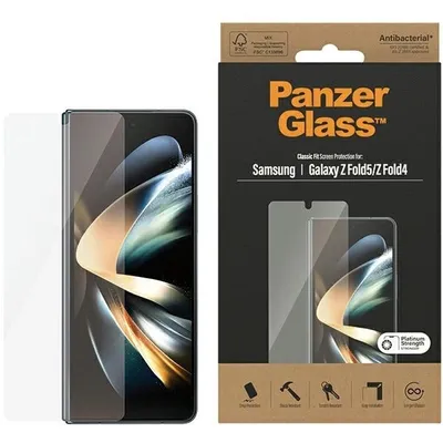 Produktbild von PanzerGlass ® Displayschutz Samsung Galaxy Z Fold4/Fold 5, Samsung, Samsung - Galaxy Z Fold4, Trockene Anwendung, Kratzresistent, Schockresistent, Antibakteriell, Transparent, 1 Stück(e)
