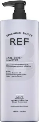 Produktbild von REF Cool Silver Shampoo neutralisierte Shampoo für platinblondes und graues Haar 1000 ml