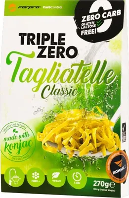 Produktbild von Triple Zero Konjak NudelnTagliatelle 270g / vegan / glutenfrei / keto
