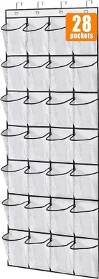 Immagine prodotto di 28 scatole bianche per ganci porta scarpe, organizer per ganci a cassetta, supporti per scarpe, ganci per scarpe, bianco
