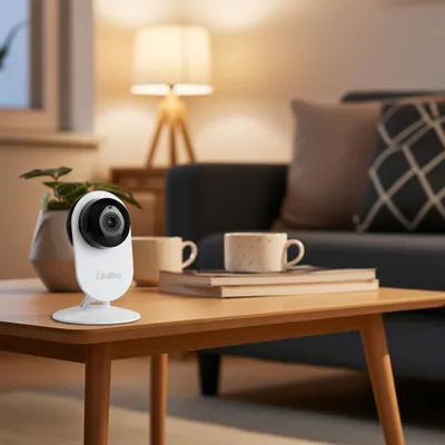 Produktbild von Full-HD-IP-Überwachungskamera mit Nachtsicht, 135° Weitwinkel – WLAN-Kamera mit Zwei-Wege-Audio & Bewegungserkennung für Zuhause & Büro